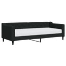 daybed med madras 80x200 cm stof sort