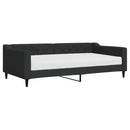 daybed med madras 100x200 cm stof sort