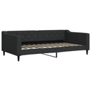 daybed med madras 100x200 cm stof sort