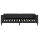 daybed med madras 100x200 cm stof sort