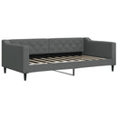 daybed med madras 90x190 cm stof mørkegrå