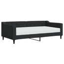 daybed med madras 90x190 cm stof sort