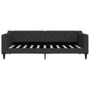 daybed med madras 90x190 cm stof sort