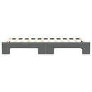daybed med udtræk 80x200 cm stof mørkegrå