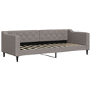 daybed med udtræk 80x200 cm stof gråbrun