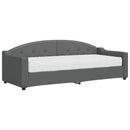 daybed med madras 80x200 cm stof mørkegrå