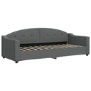 daybed med madras 80x200 cm stof mørkegrå