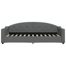 daybed med madras 80x200 cm stof mørkegrå