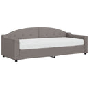 daybed med madras 80x200 cm stof gråbrun