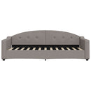 daybed med madras 80x200 cm stof gråbrun