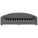 daybed med madras 90x200 cm stof mørkegrå