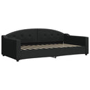 daybed med madras 100x200 cm stof sort