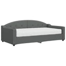 daybed med madras 90x190 cm stof mørkegrå