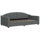 daybed med madras 90x190 cm stof mørkegrå