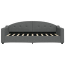 daybed med madras 90x190 cm stof mørkegrå