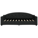 daybed med madras 90x190 cm stof sort