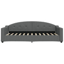 daybed med udtræk 90x200 cm stof mørkegrå