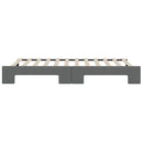 daybed med udtræk 90x200 cm stof mørkegrå