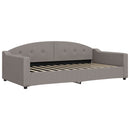 daybed med udtræk 100x200 cm stof gråbrun