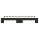 daybed med udtræk 90x190 cm stof sort