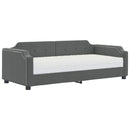 daybed med madras 80x200 cm stof mørkegrå