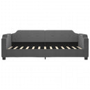 daybed med madras 80x200 cm stof mørkegrå
