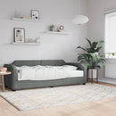 daybed med madras 80x200 cm stof mørkegrå