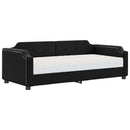 daybed med madras 80x200 cm stof sort