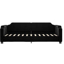daybed med madras 80x200 cm stof sort