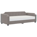 daybed med madras 80x200 cm stof gråbrun