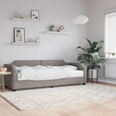 daybed med madras 80x200 cm stof gråbrun