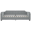daybed med madras 90x200 cm stof lysegrå