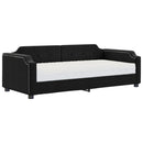 daybed med madras 90x200 cm stof sort