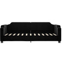 daybed med madras 90x200 cm stof sort