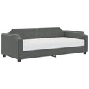 daybed med madras 100x200 cm stof mørkegrå