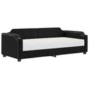 daybed med madras 100x200 cm stof sort