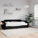 daybed med madras 100x200 cm stof sort