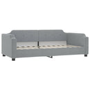daybed med madras 90x190 cm stof lysegrå