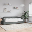daybed med madras 90x190 cm stof mørkegrå
