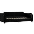 daybed med madras 90x190 cm stof sort