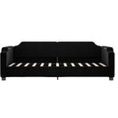 daybed med madras 90x190 cm stof sort