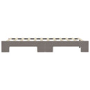 daybed med udtræk 80x200 cm stof gråbrun