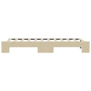 daybed med udtræk 80x200 cm stof cremefarvet