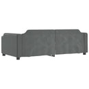 daybed med udtræk 90x200 cm stof mørkegrå
