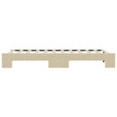 daybed med udtræk 90x200 cm stof cremefarvet
