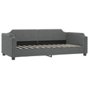 daybed med udtræk 100x200 cm stof mørkegrå