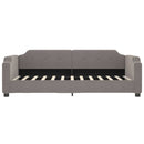 daybed med udtræk 100x200 cm stof gråbrun
