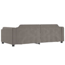 daybed med udtræk 100x200 cm stof gråbrun