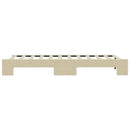 daybed med udtræk 100x200 cm stof cremefarvet