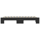 daybed med udtræk 90x200 cm kunstlæder sort
